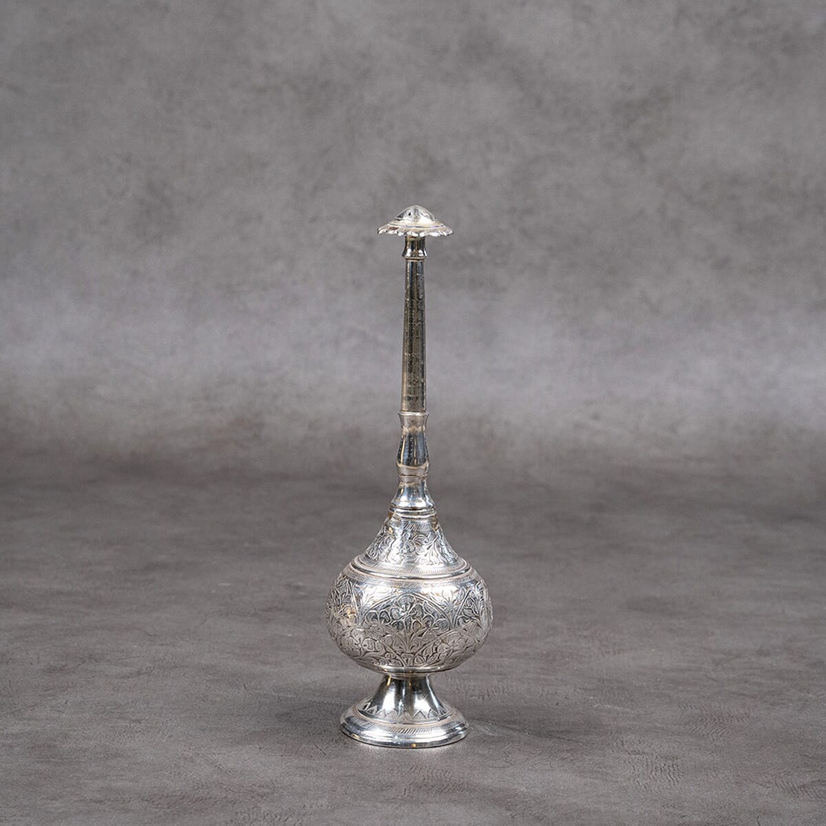 Silver-Plated Brass Perfume Flask