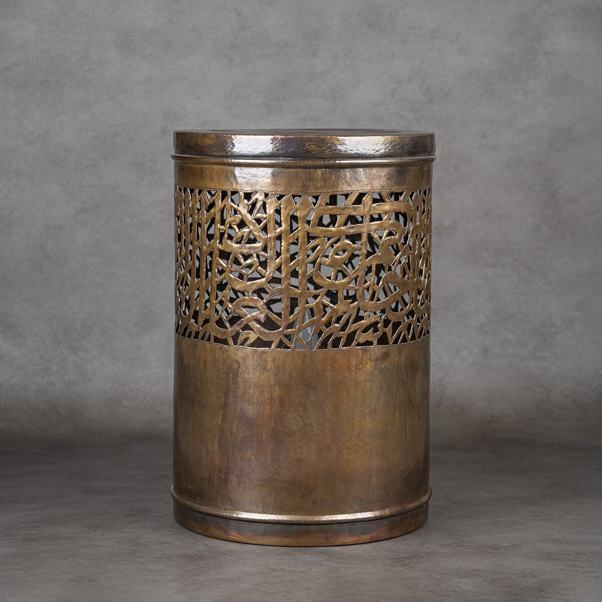 Antique brass table