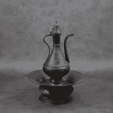  Red Copper Water Pitcher with Basin