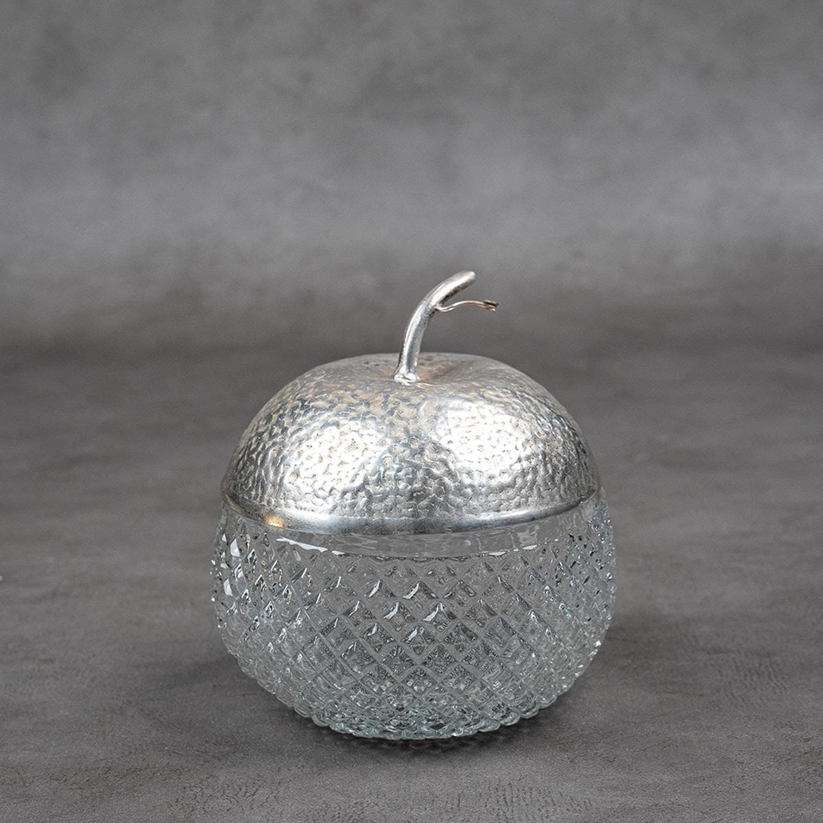 Crystal and silver-plated brass bonbonniere