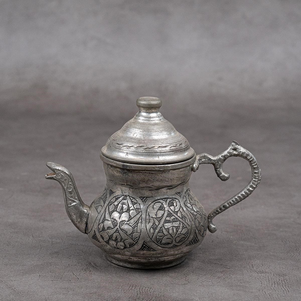 tin-plated copper teapot