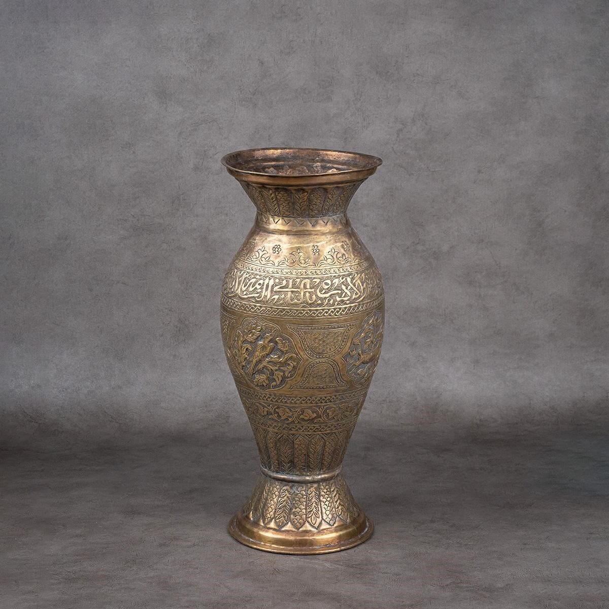 Handcrafted brass vase