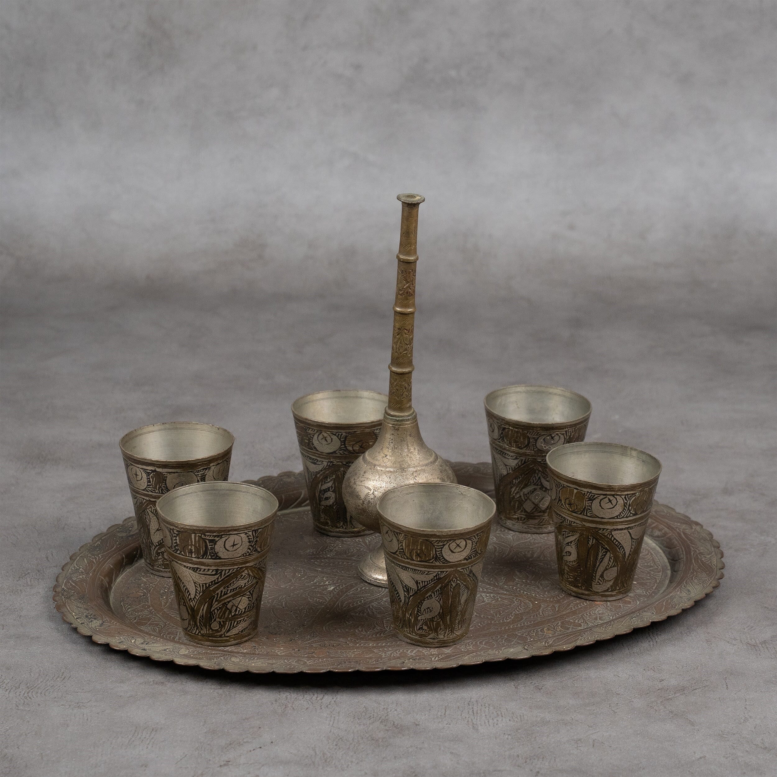 A set made of red copper